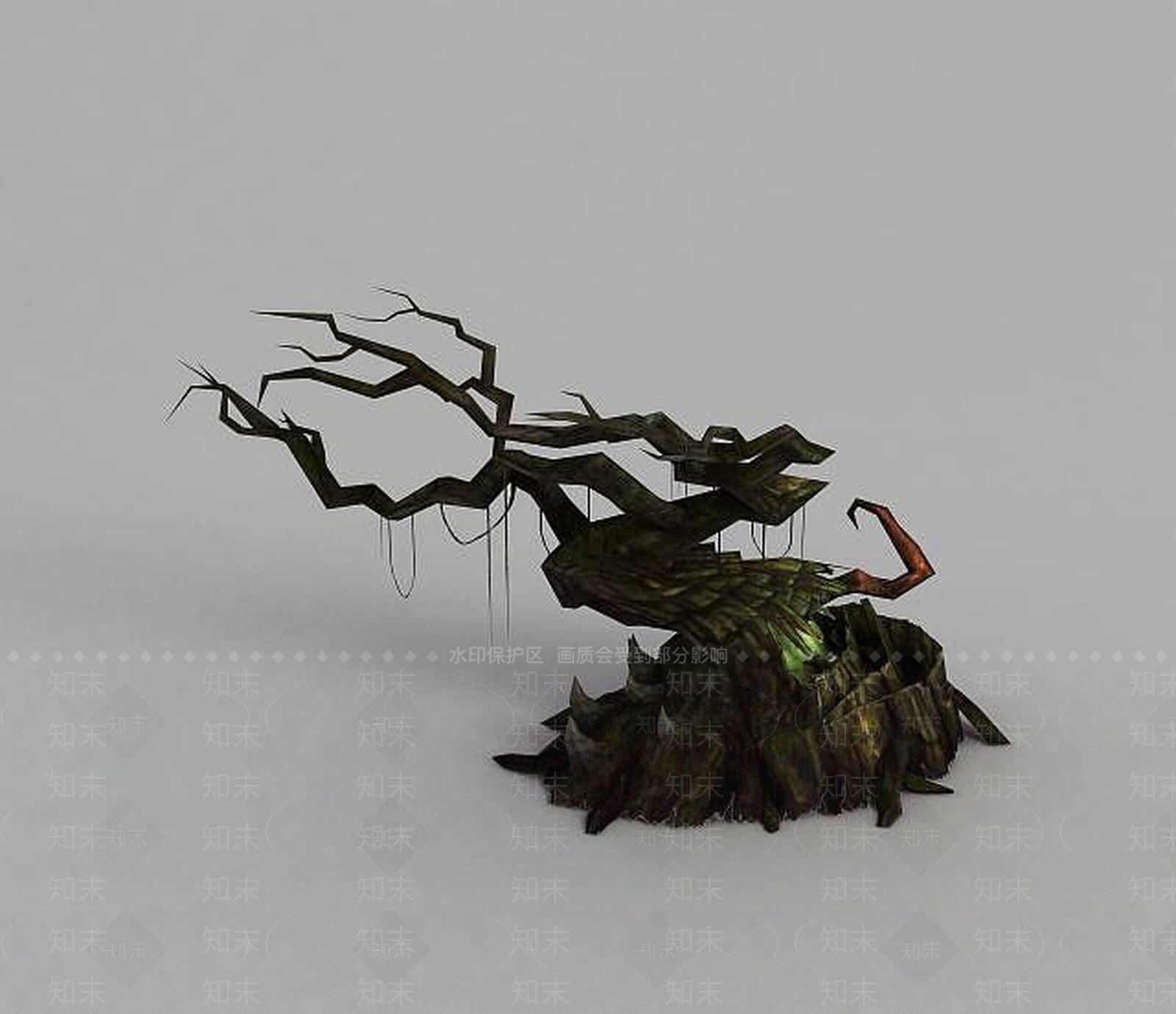 现代魔兽世界怪树3D模型下载【ID:1189120892】