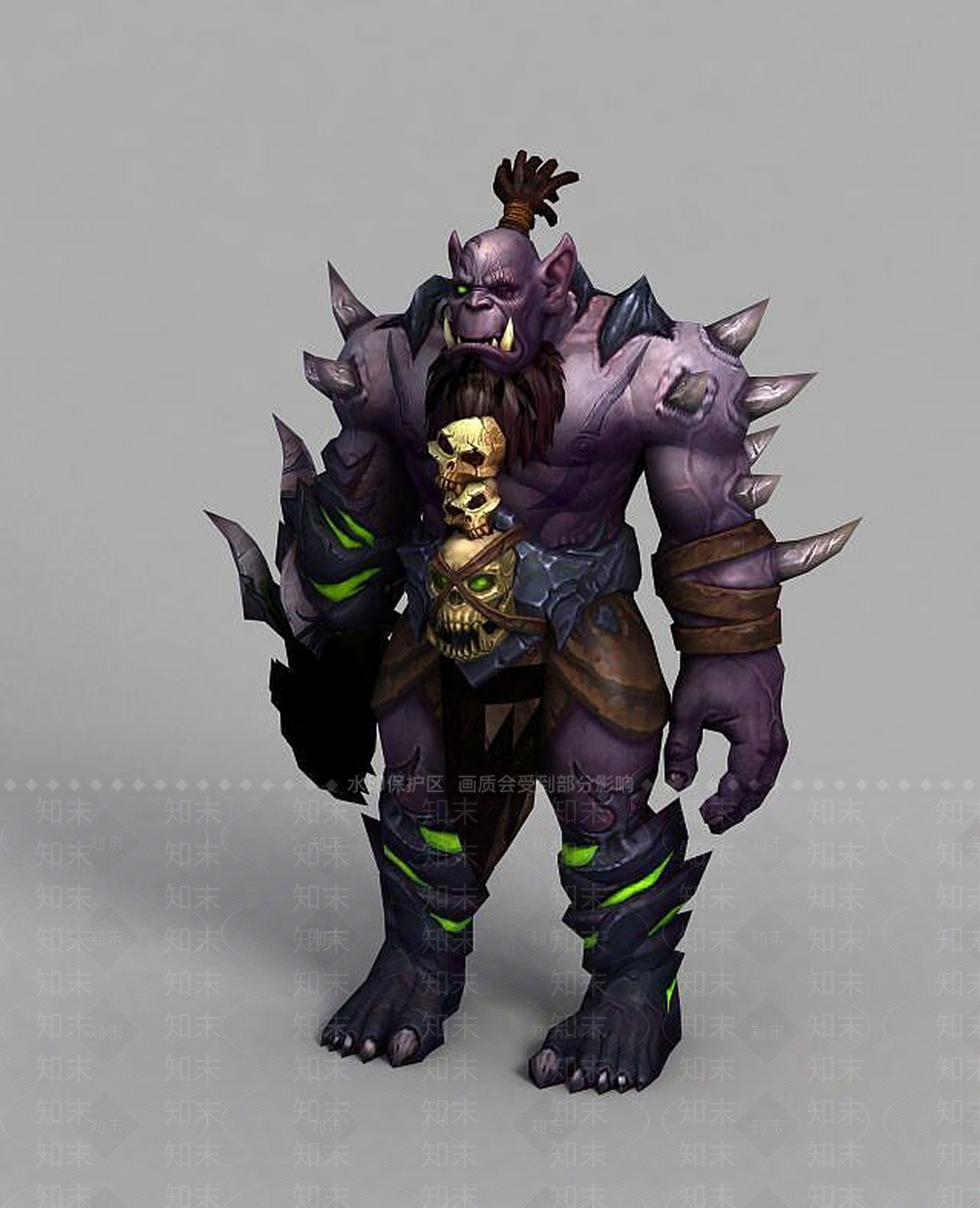 现代魔兽世界游戏角色3D模型下载【ID:1189121310】