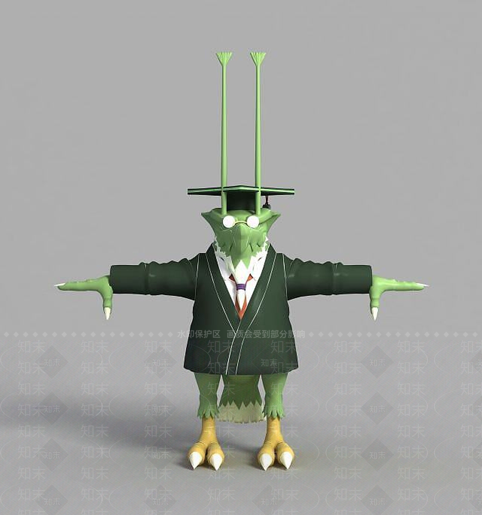 现代游戏卡通鸡造型3D模型下载【ID:1189121707】