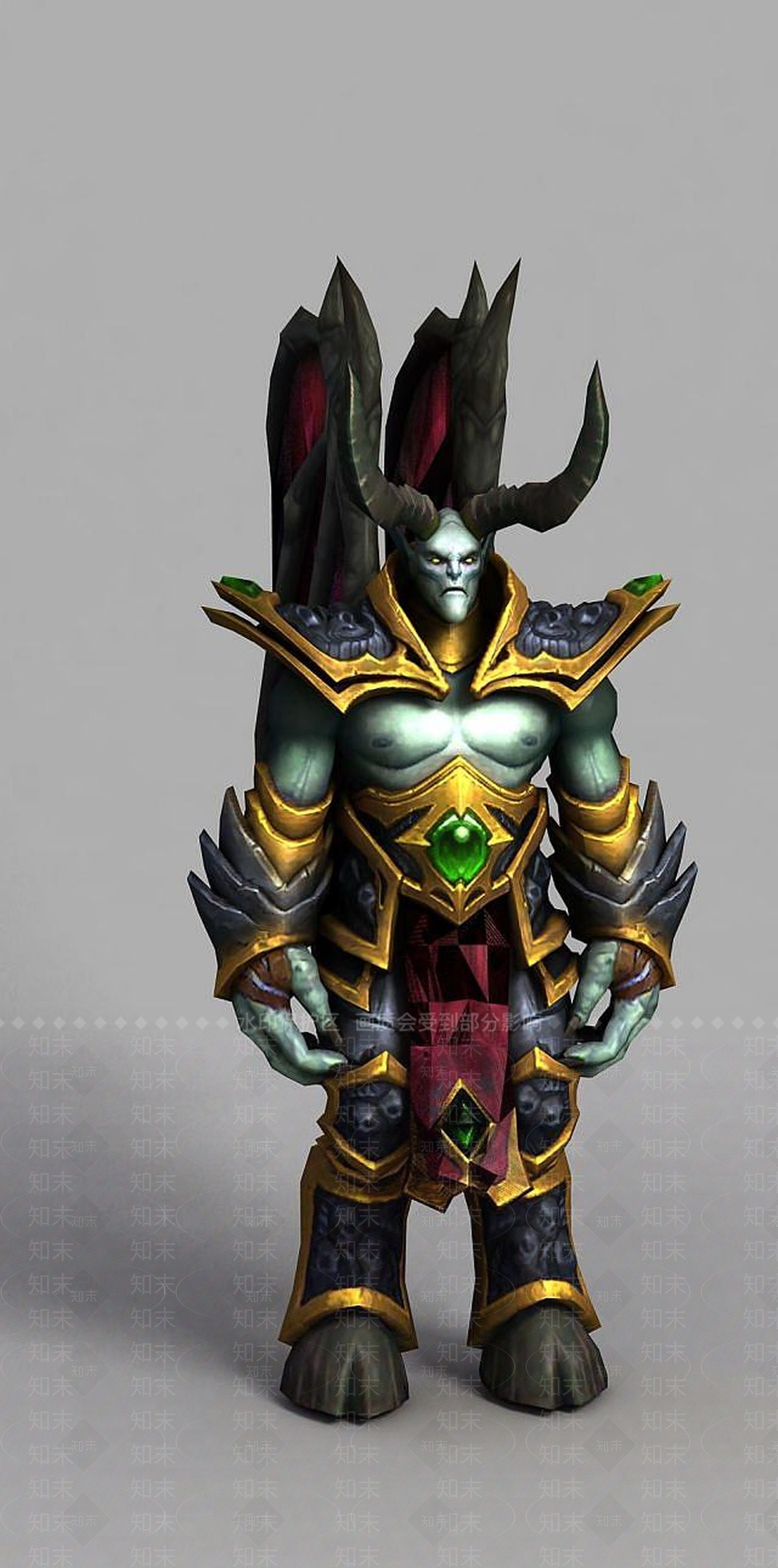 现代魔兽世界游戏角色3D模型下载【ID:1189122439】