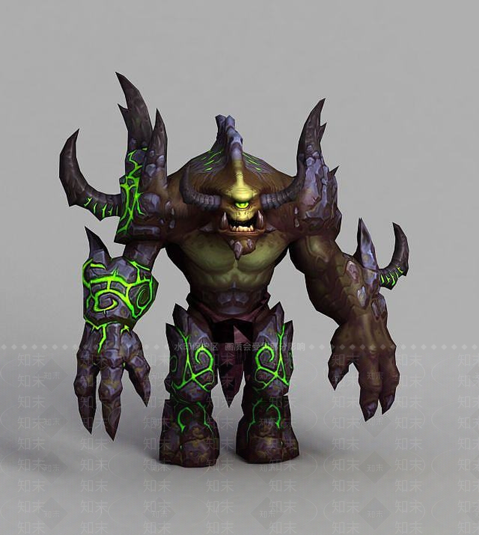 现代魔兽世界游戏角色3D模型下载【ID:1189122539】