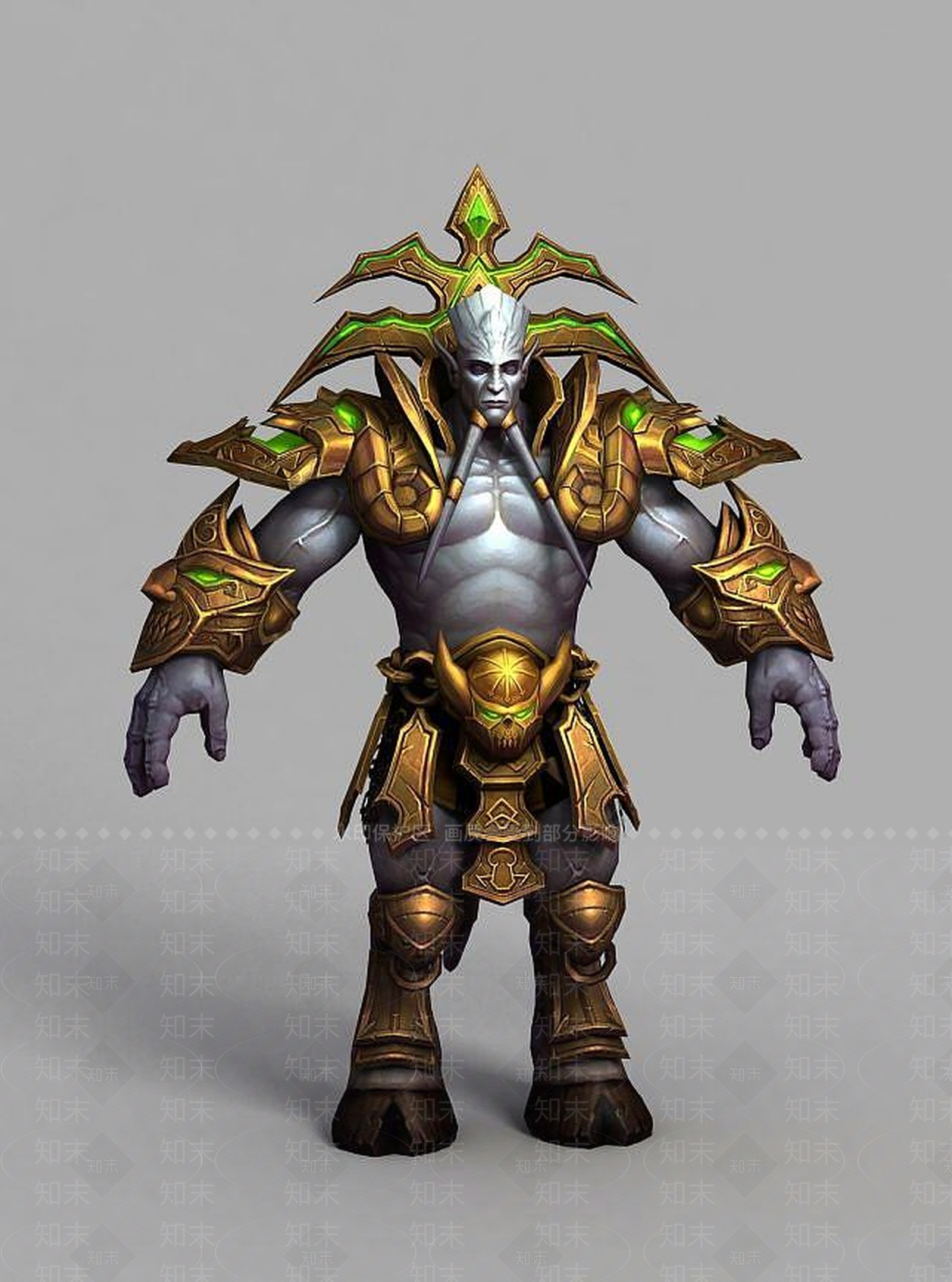 现代魔兽世界游戏角色3D模型下载【ID:1189122617】