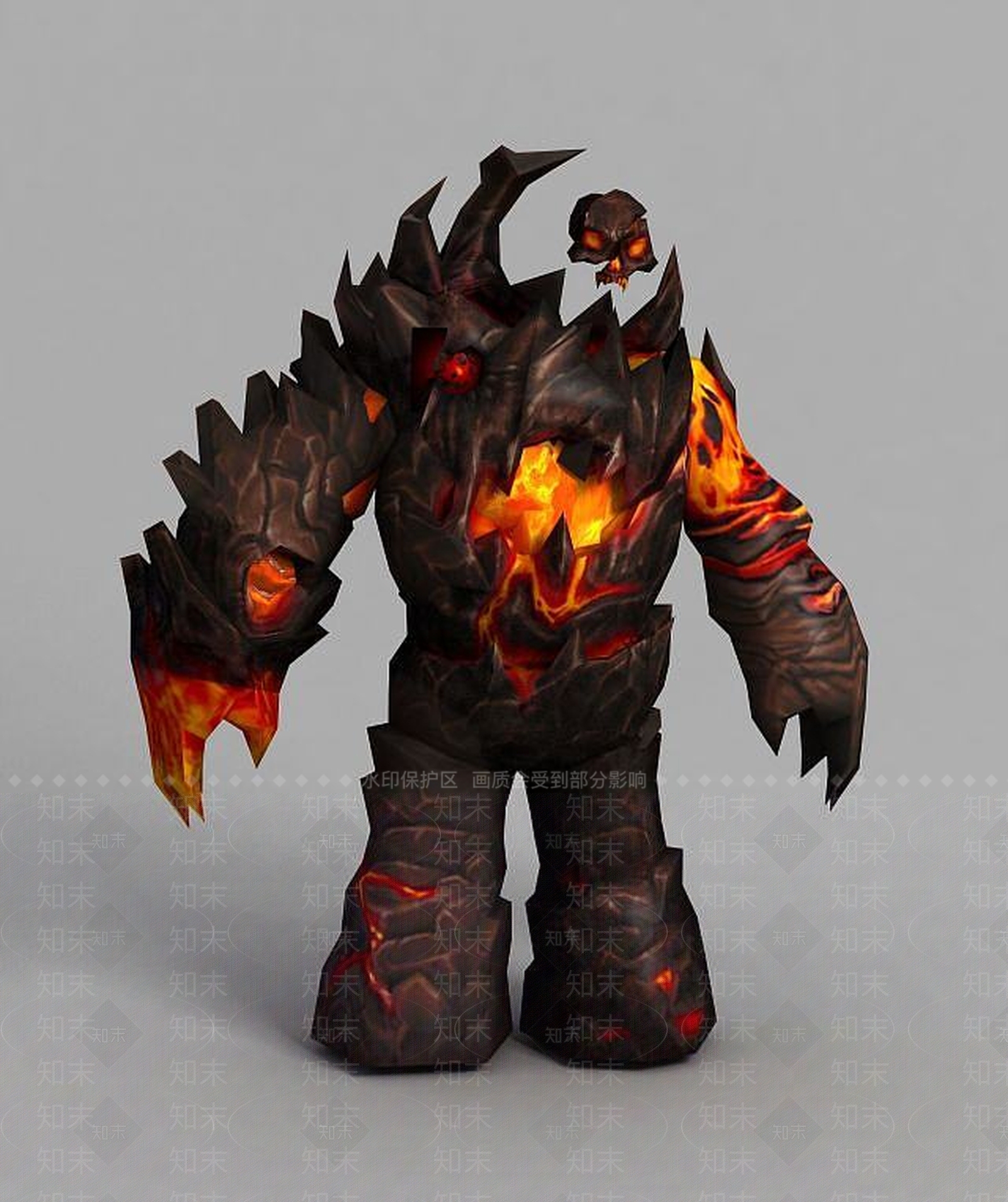 现代魔兽世界石头人3D模型下载【ID:1189122742】