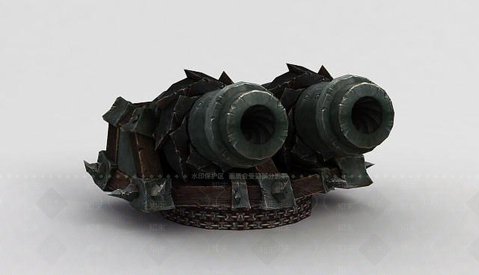 现代魔兽世界大炮3D模型下载【ID:1189123096】