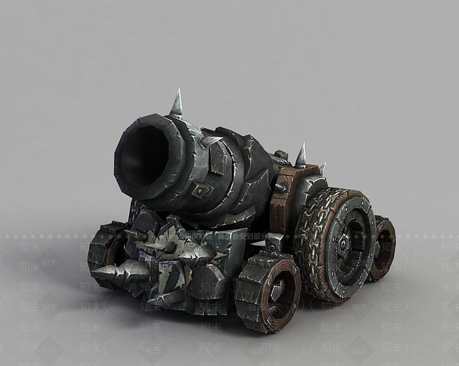 现代魔兽世界大炮3D模型下载【ID:1189123108】