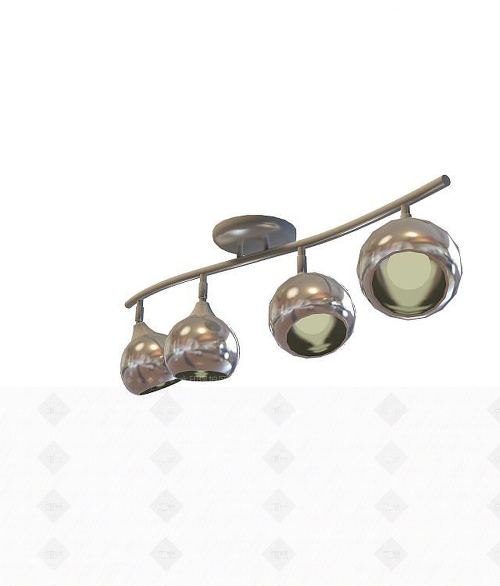 现代灯具组合3D模型下载【ID:1189611341】