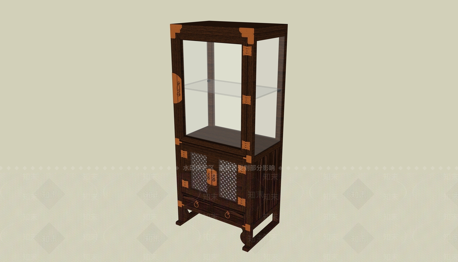 中式储物柜SU模型下载【ID:1189131973】