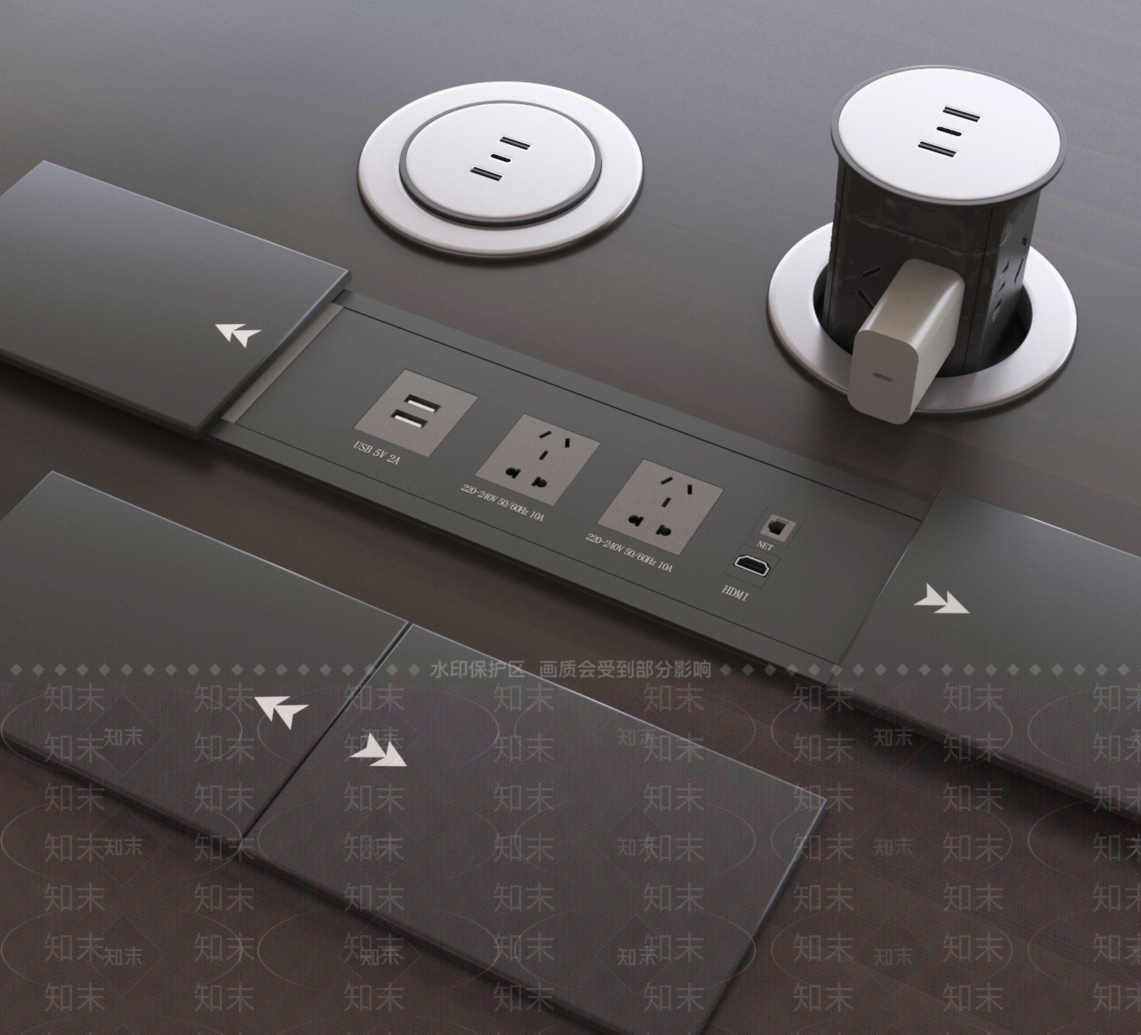 现代插座SU模型下载【ID:1189132993】