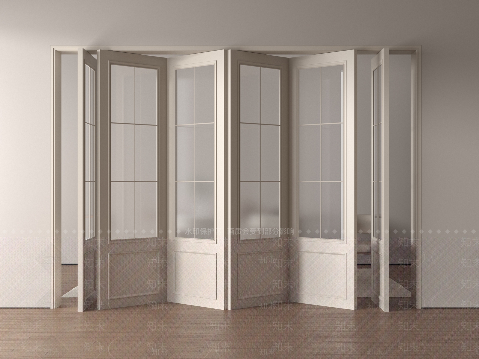 折叠门3D模型下载【ID:1189134596】