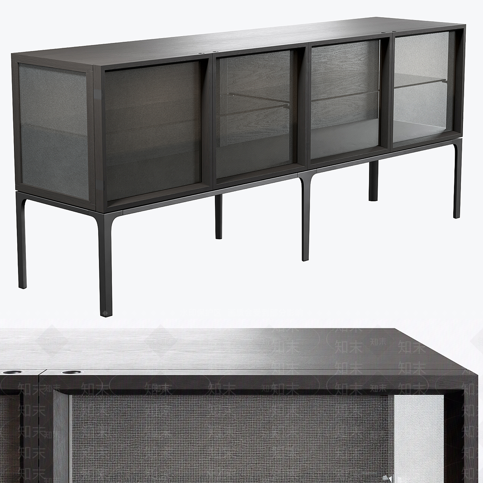 现代极简电视柜3D模型下载【ID:1189142992】