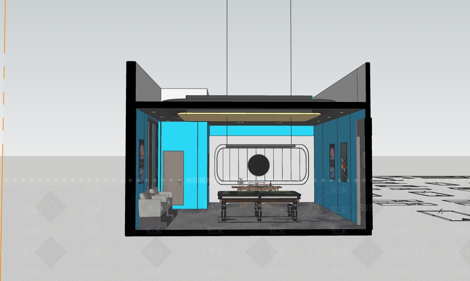 现代工业其他店铺SU模型下载【ID:1189144498】