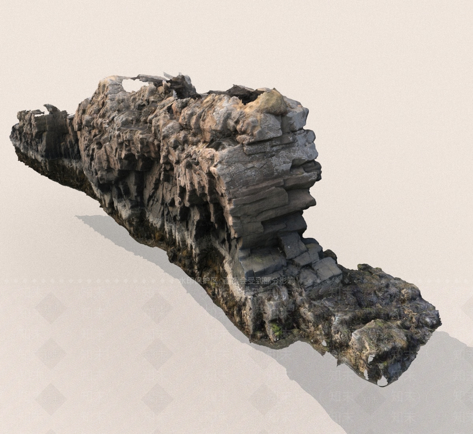 现代石头3D模型下载【ID:1189145749】