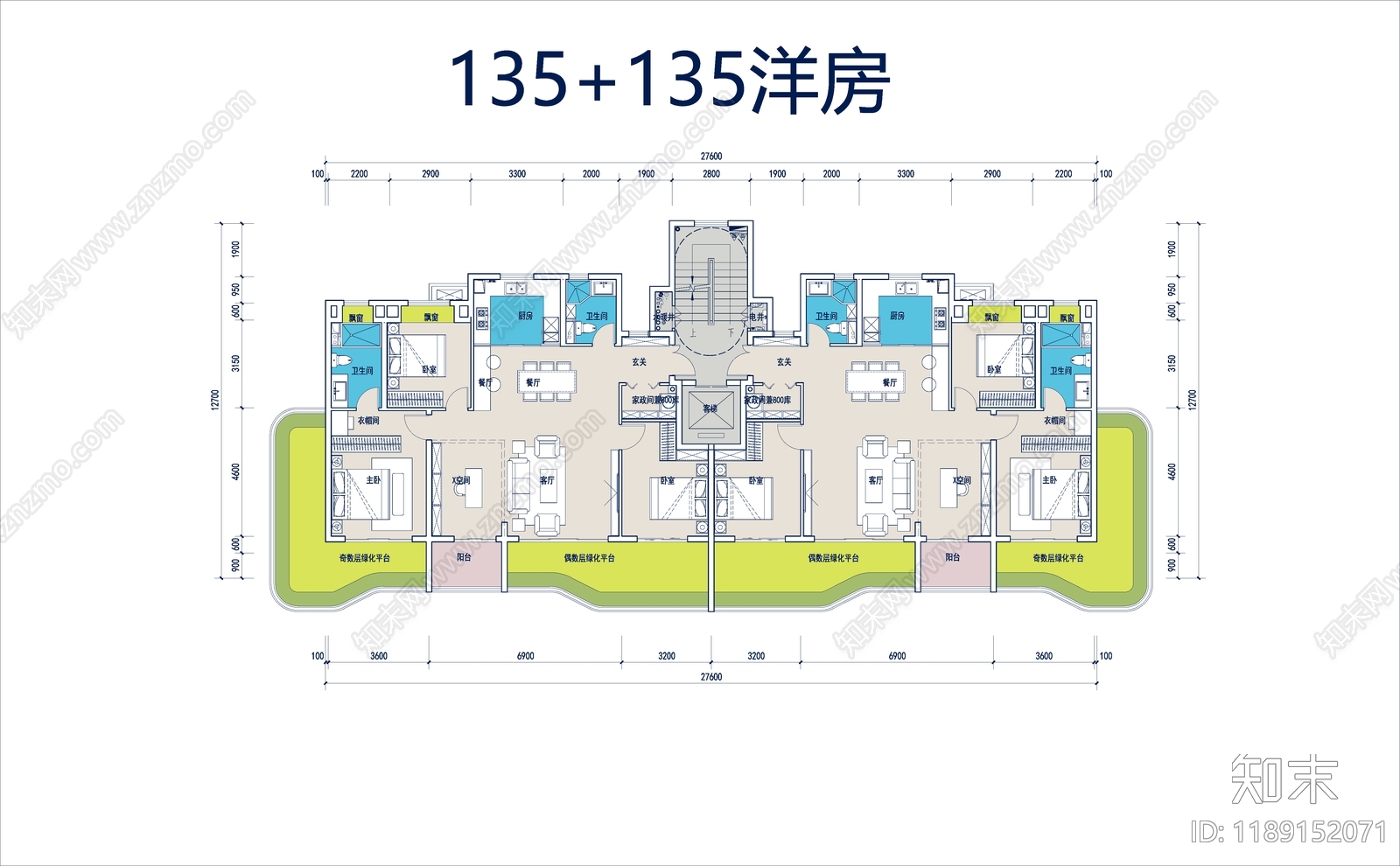 现代住宅楼建筑CAD图纸