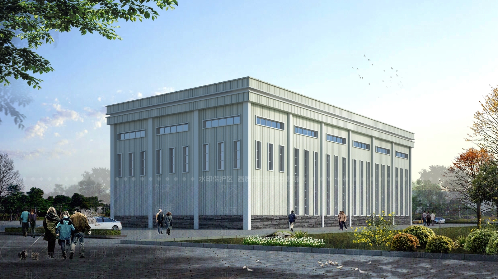 现代体育建筑SU模型下载【ID:1189154463】