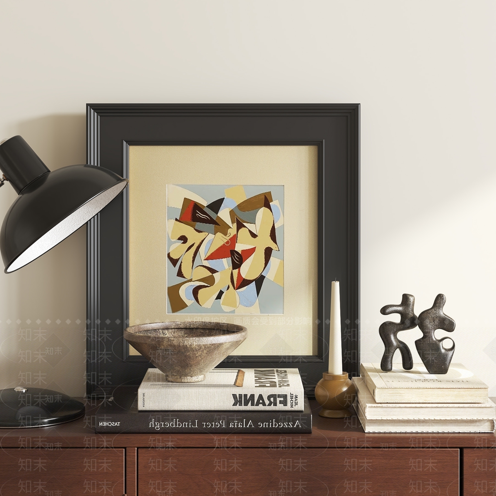 北欧中古摆件组合3D模型下载【ID:1189160215】