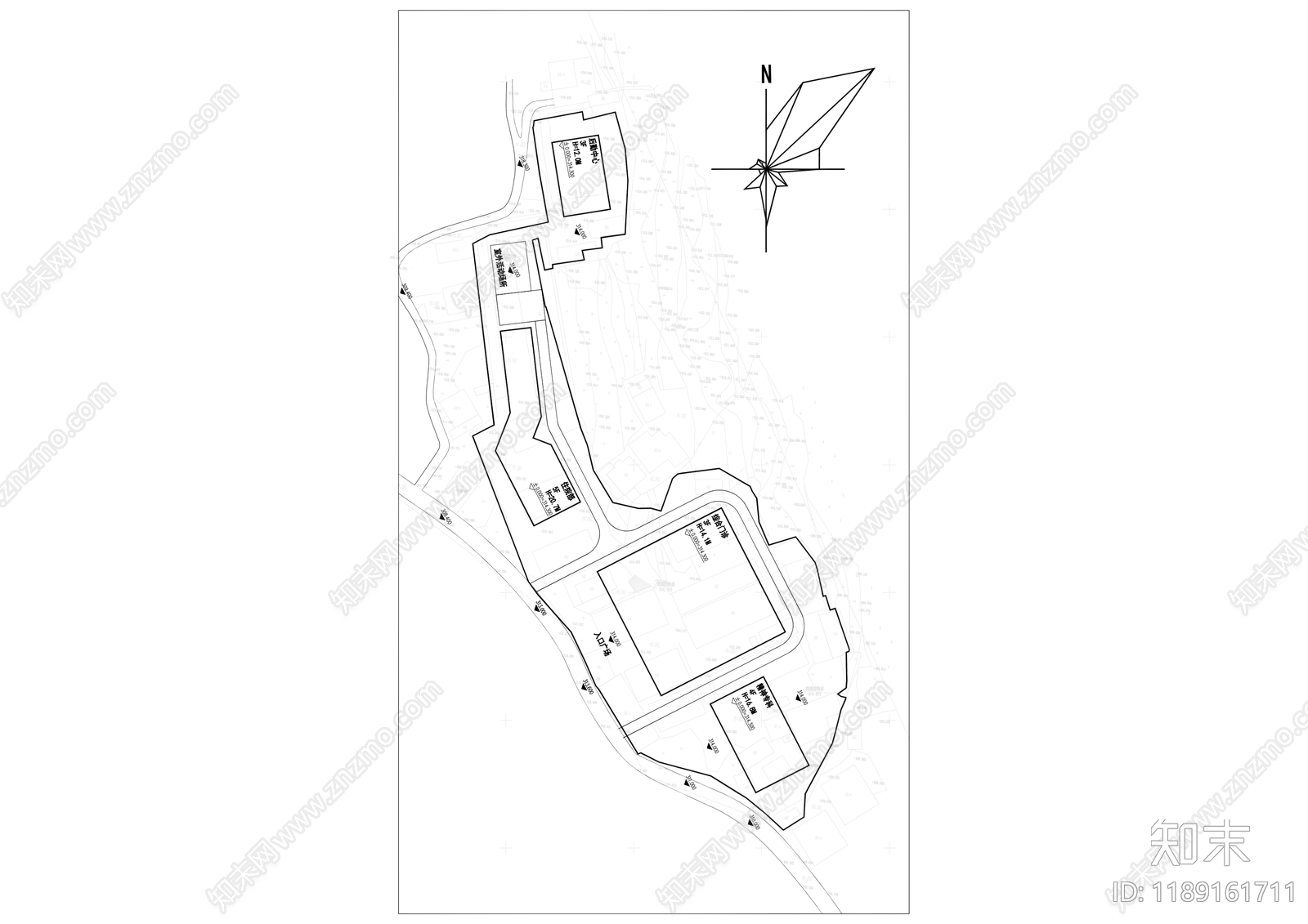 现代医院建筑cad施工图下载【ID:1189161711】