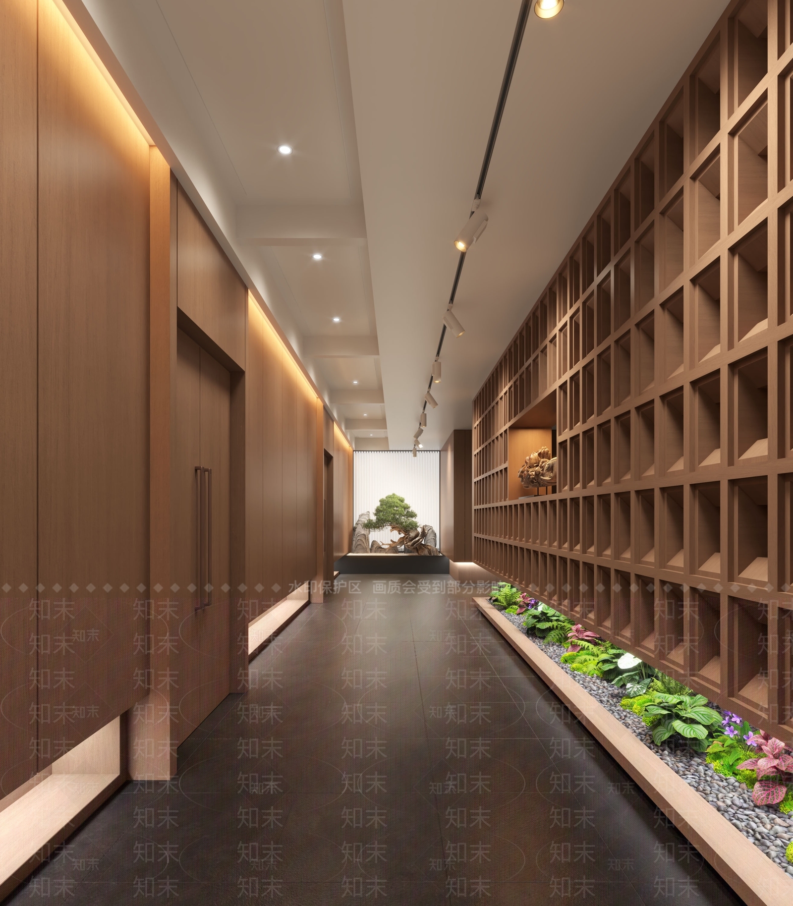 现代酒店走廊SU模型下载【ID:1189163009】