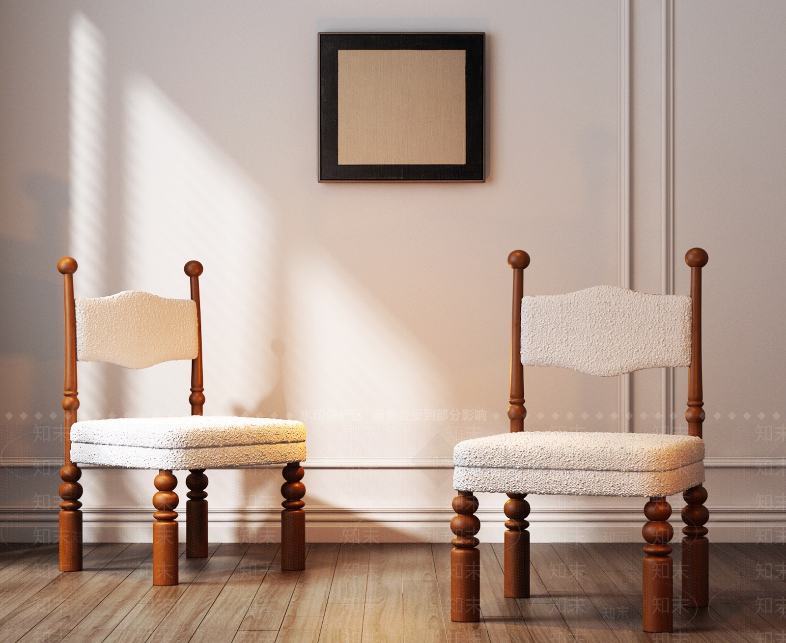 法式中古其他椅子3D模型下载【ID:1189163123】