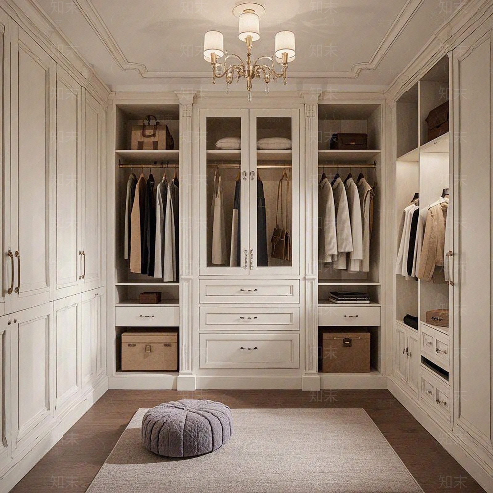 现代法式卧室贴图下载【ID:1189166503】