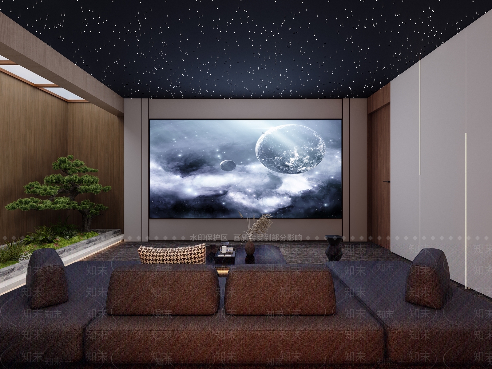 现代轻奢影音室3D模型下载【ID:1189167954】