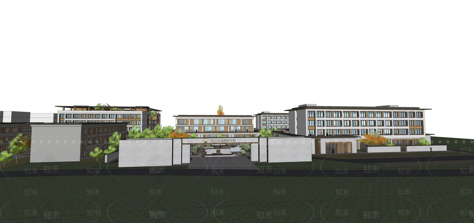 现代小公建SU模型下载【ID:1189167605】