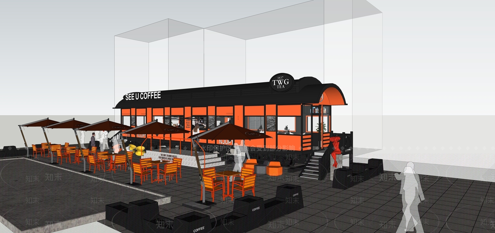 火车SU模型下载【ID:1189168155】