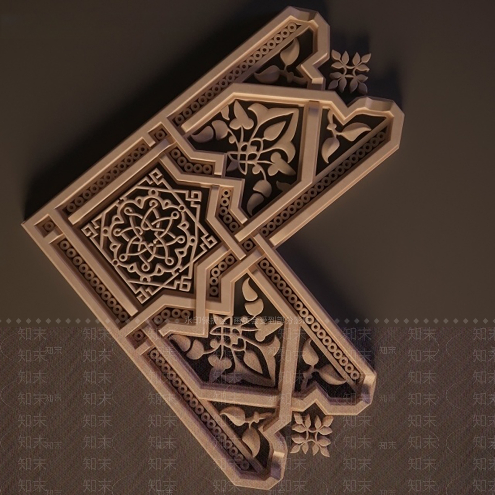 复古中古雕花3D模型下载【ID:1189170716】