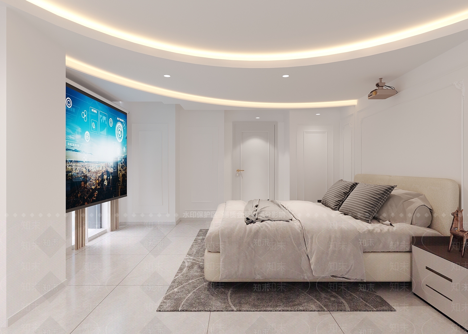 法式现代公寓3D模型下载【ID:1189176172】