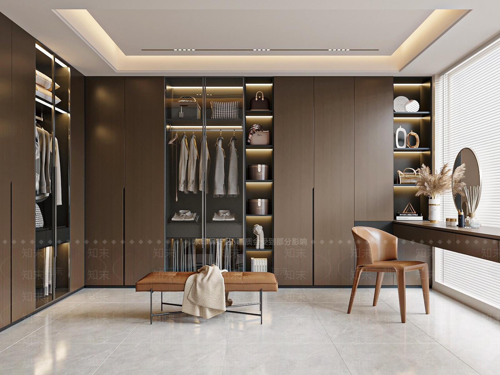 现代意式衣帽间3D模型下载【ID:1189175501】