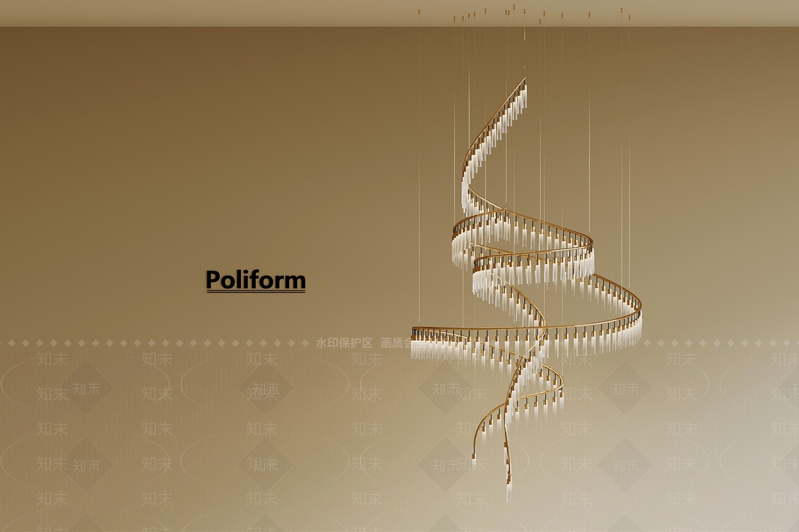 现代客厅吊灯SU模型下载【ID:1189182213】