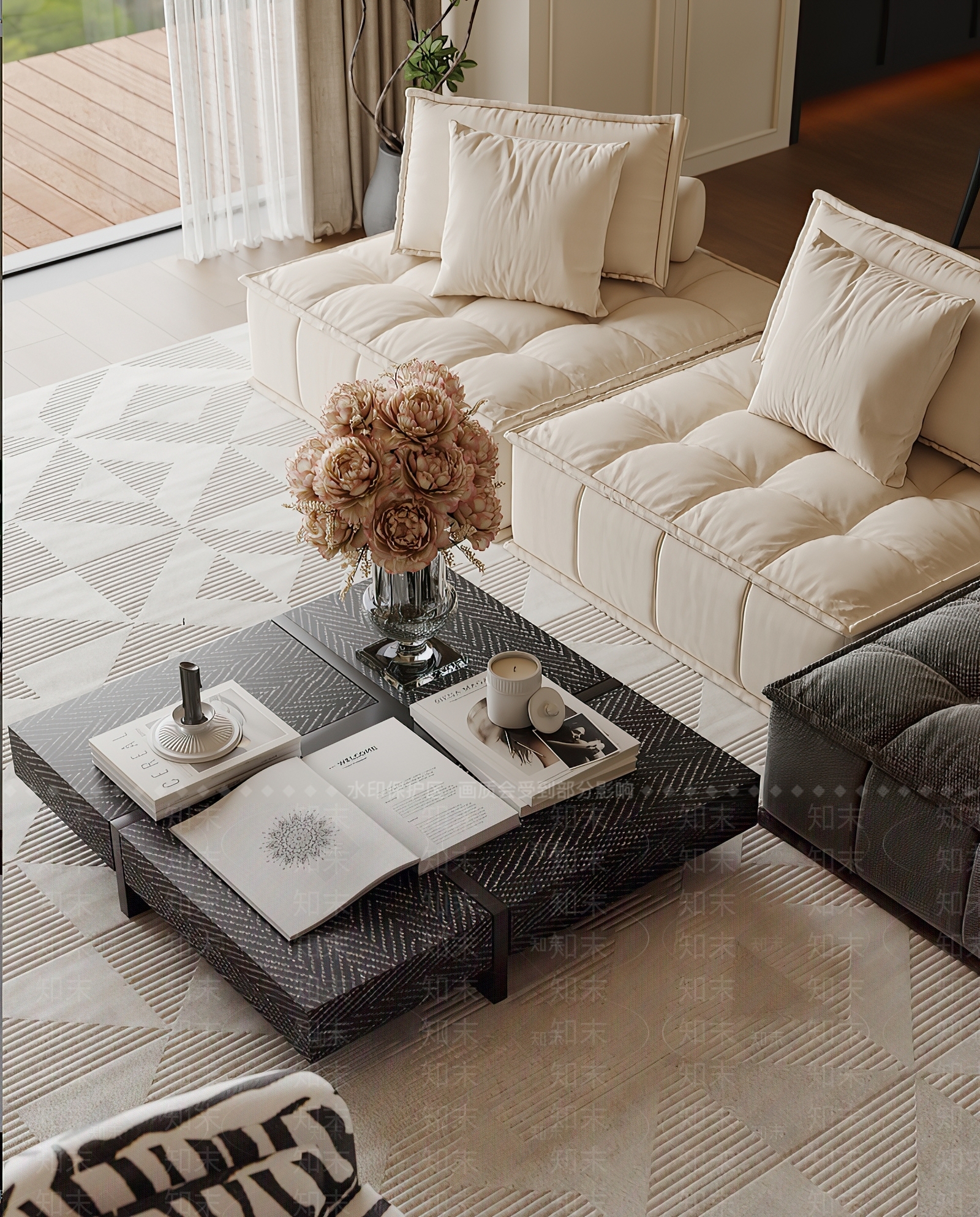 法式茶几3D模型下载【ID:1189183165】