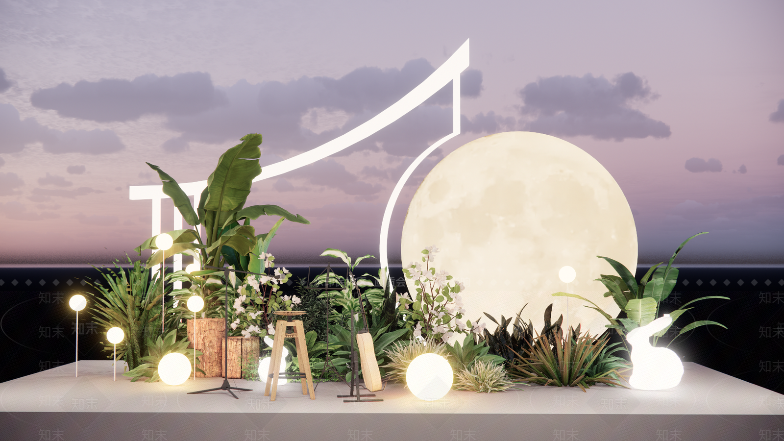 现代美陈SU模型下载【ID:1189183593】