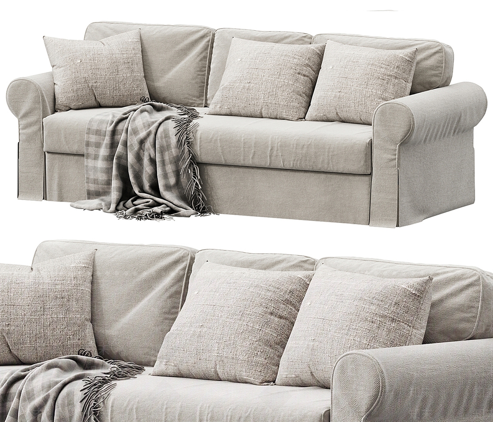 美式双人沙发3D模型下载【ID:1189183329】