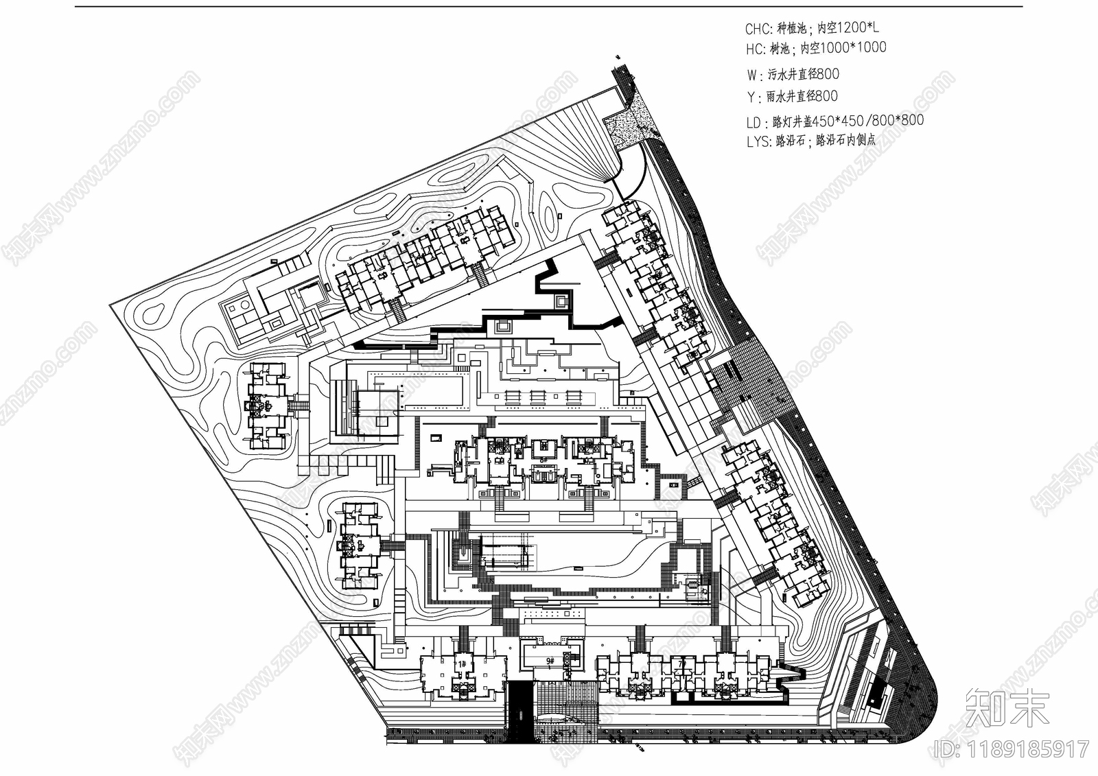 现代综合景观图库施工图下载【ID:1189185917】