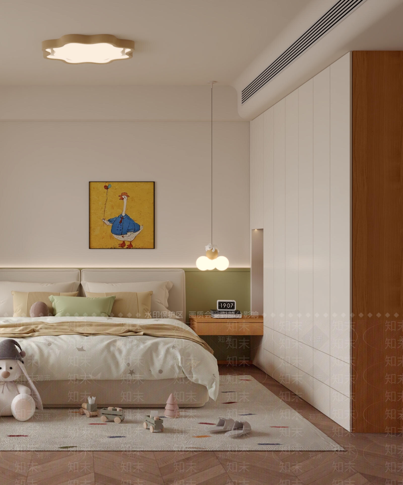 现代女孩房3D模型下载【ID:1189187936】