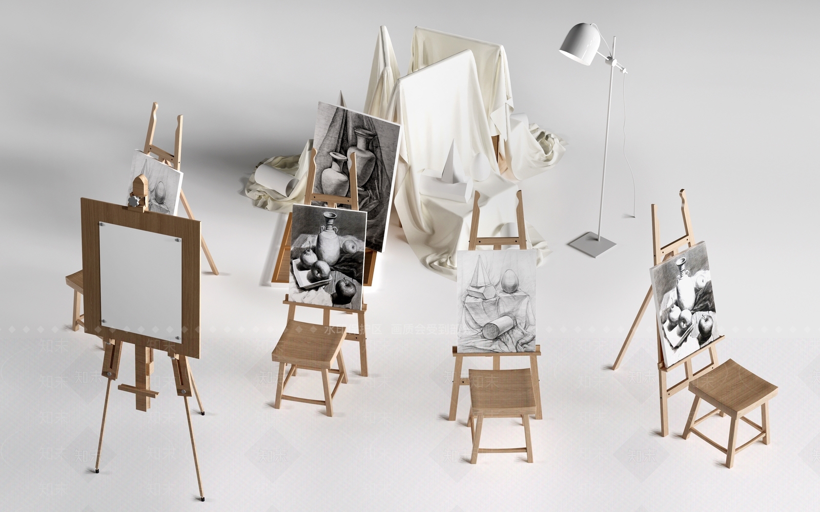 画具SU模型下载【ID:1189188125】