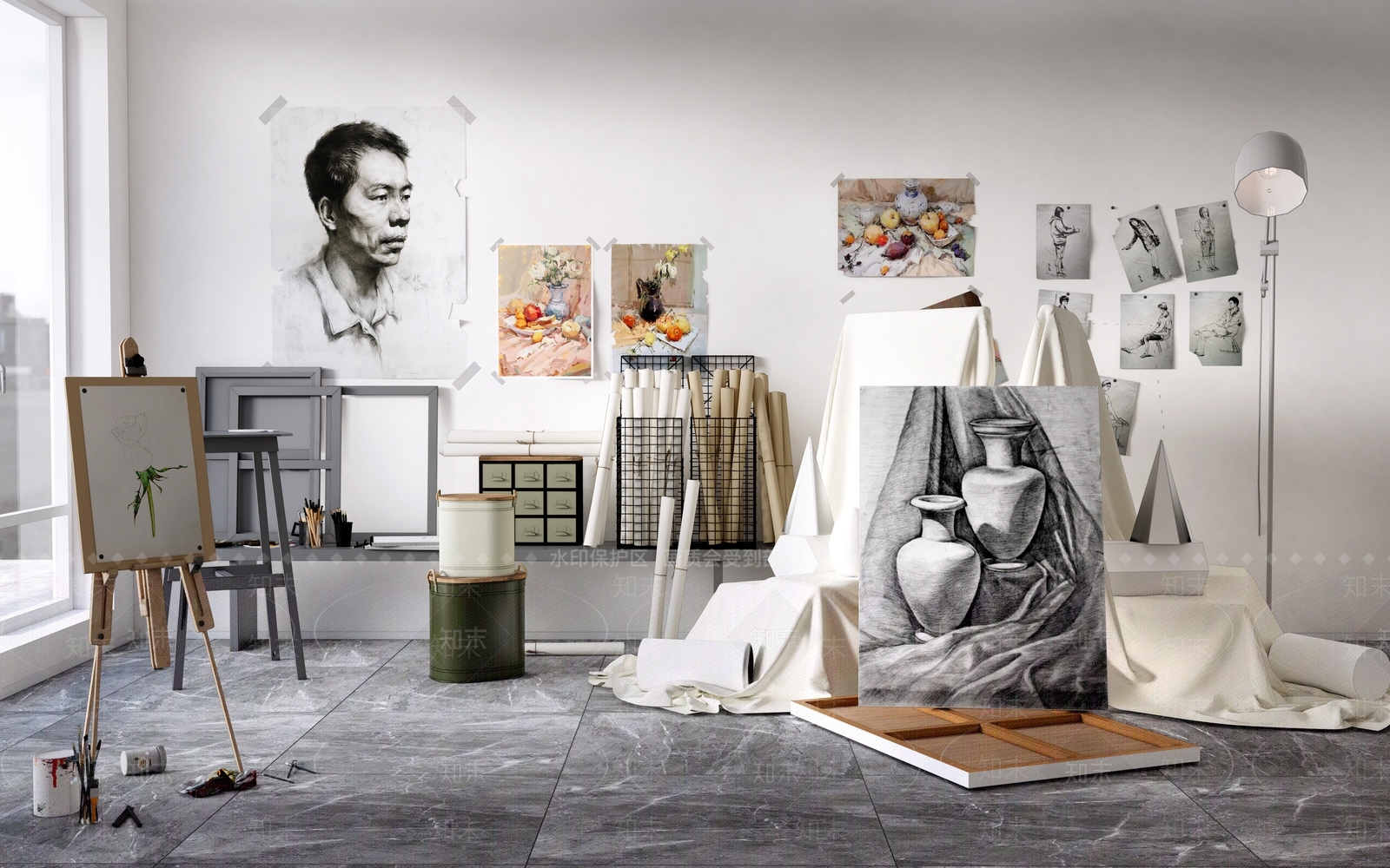 画具SU模型下载【ID:1189189989】