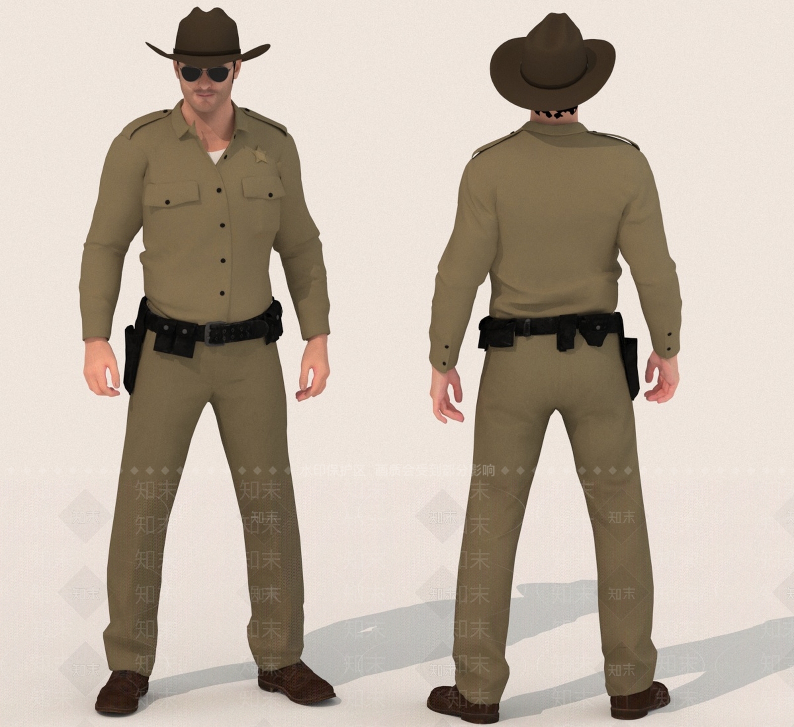 男人3D模型下载【ID:1189190349】