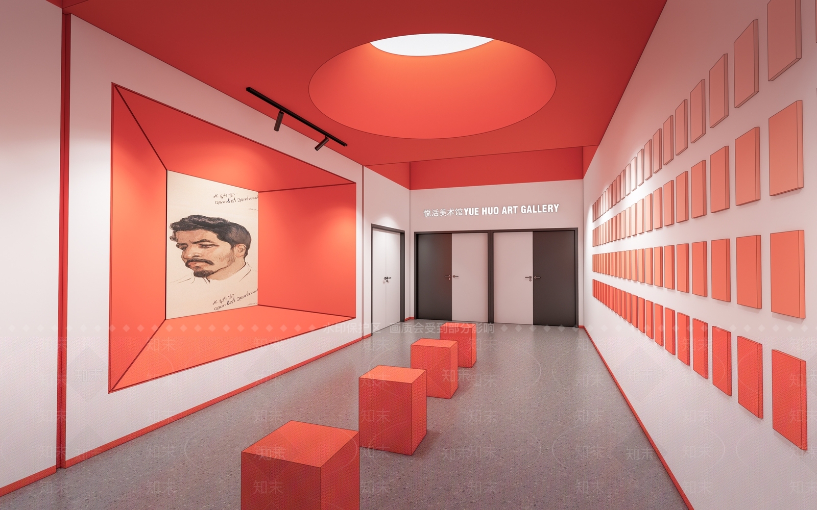 现代其他展厅SU模型下载【ID:1189191281】