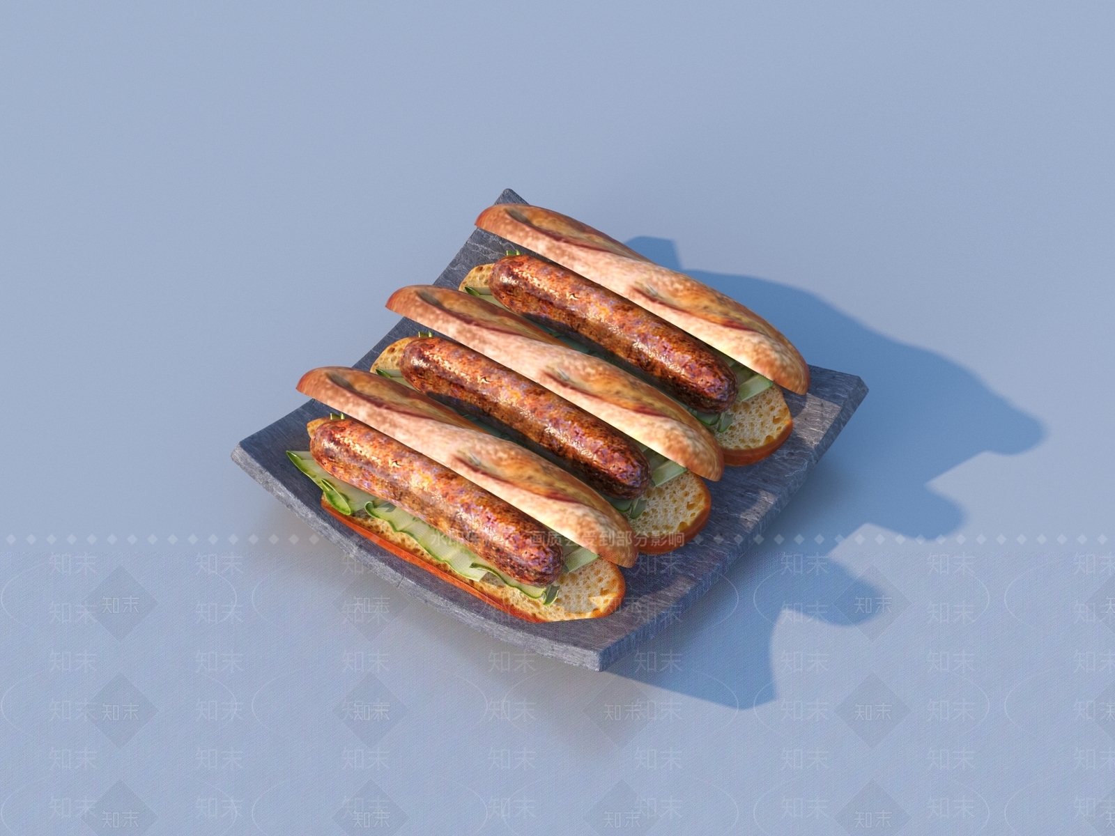酒水食物3D模型下载【ID:1189192061】