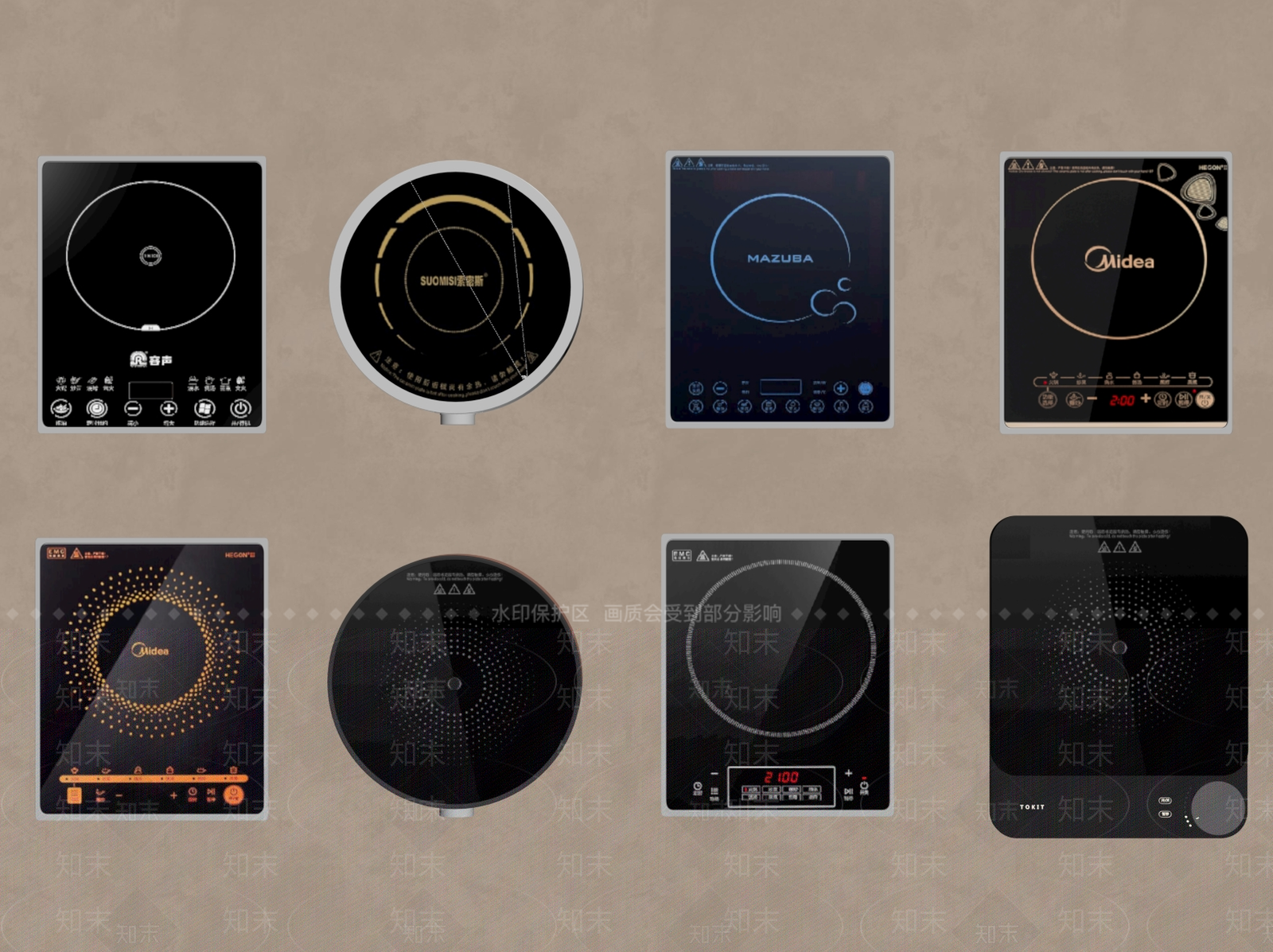 电磁炉SU模型下载【ID:1189194851】