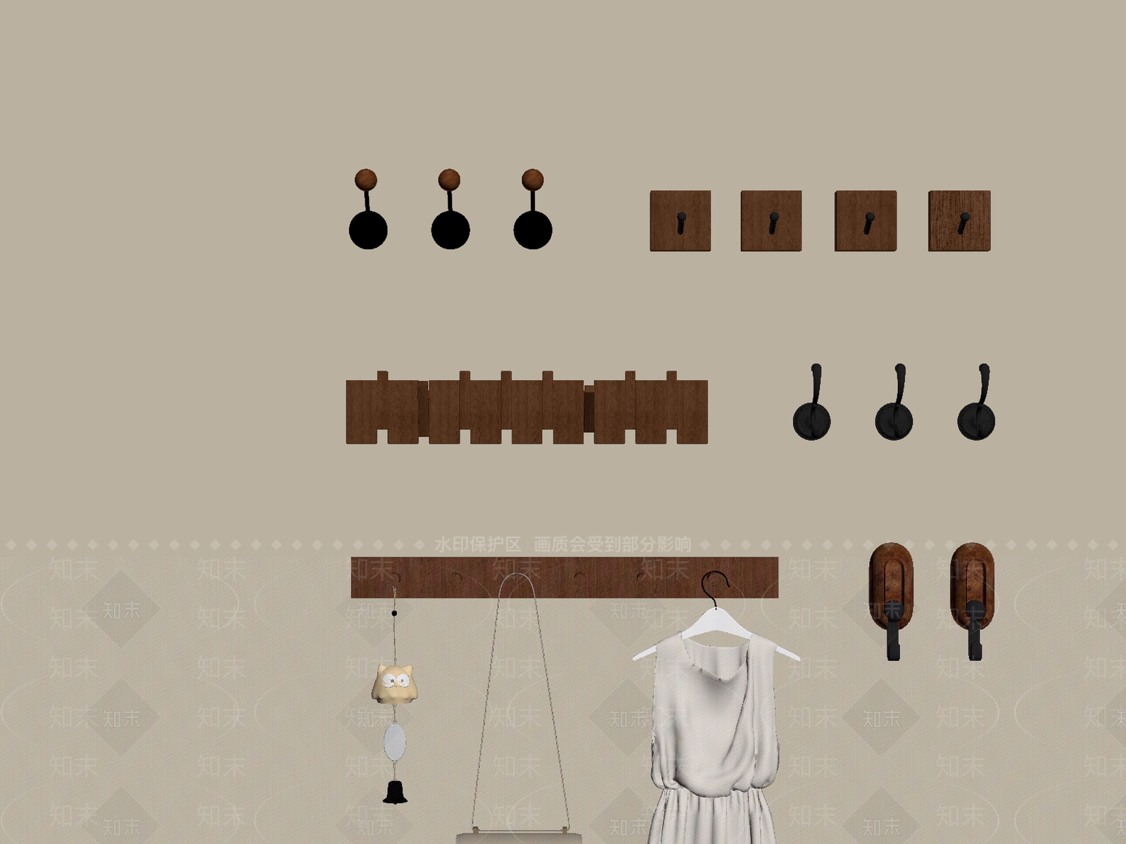 法式中古挂钩SU模型下载【ID:1189198781】