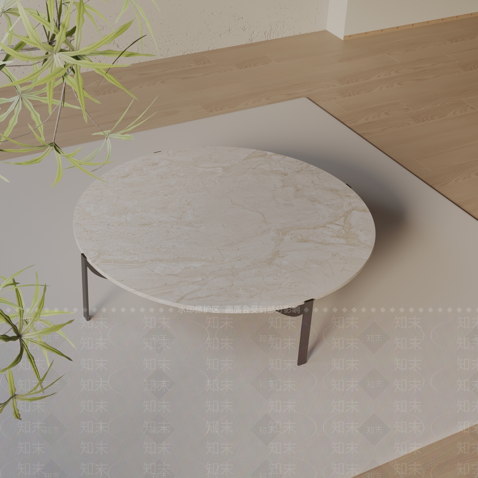 现代茶几3D模型下载【ID:1189199226】_知末3d模型网