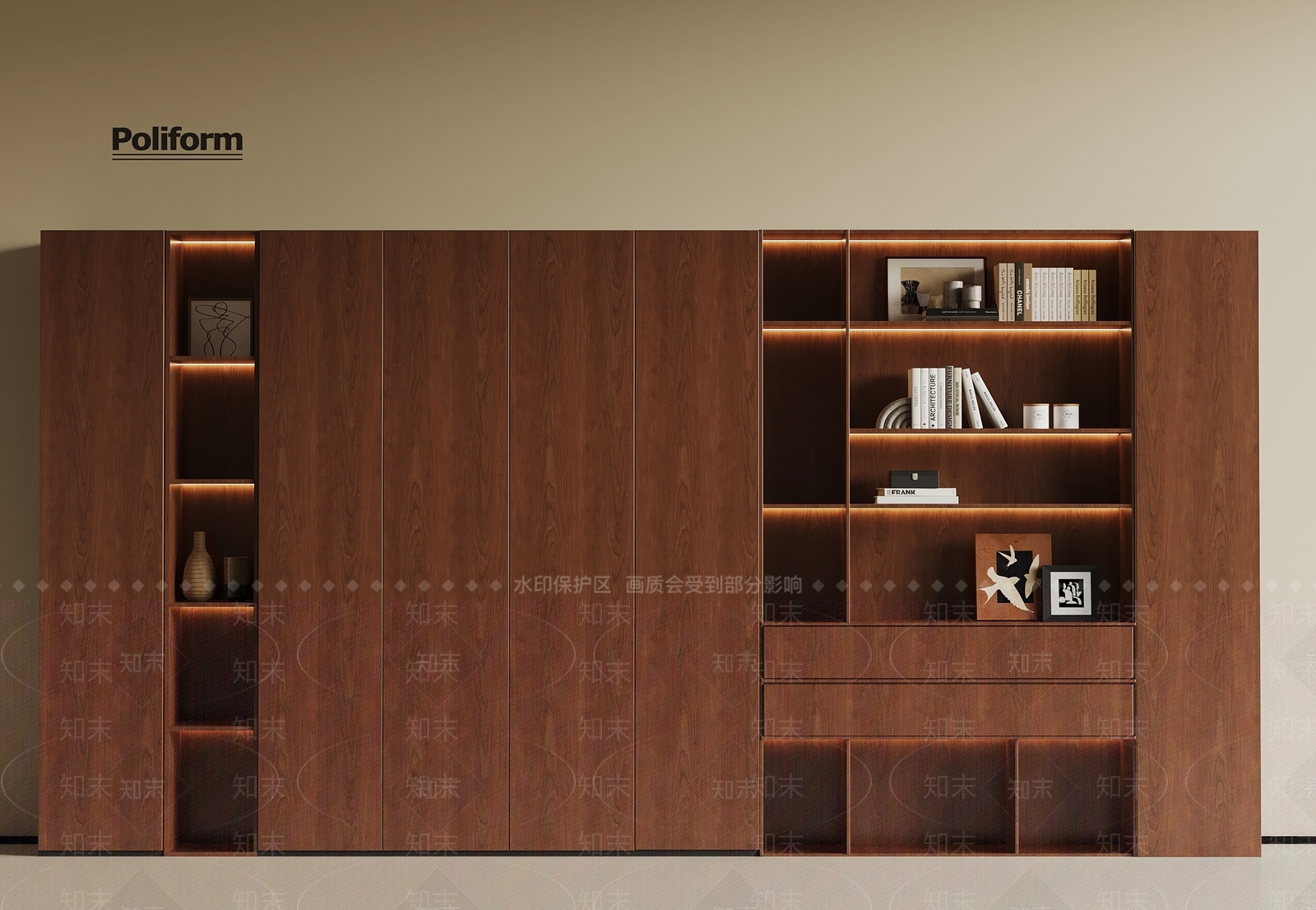 中古书柜SU模型下载【ID:1189199551】