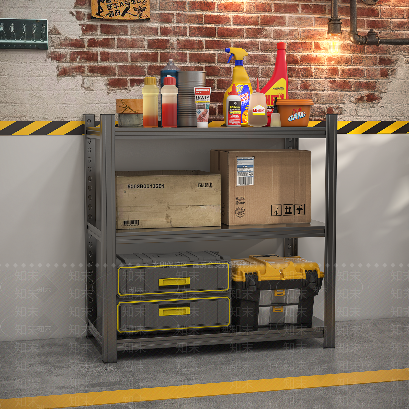 货架3D模型下载【ID:1189201013】