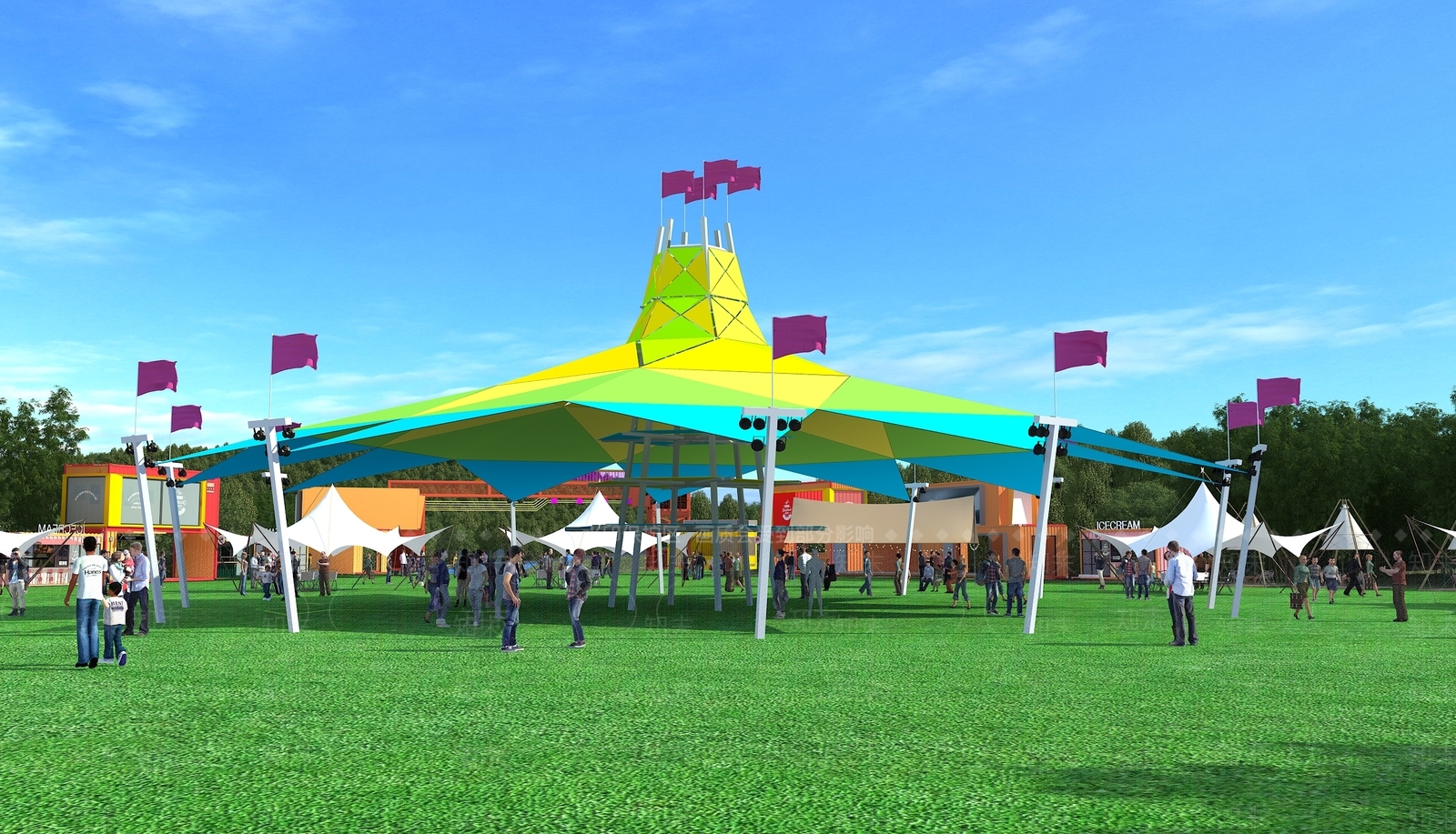 现代工业公园3D模型下载【ID:1189204256】