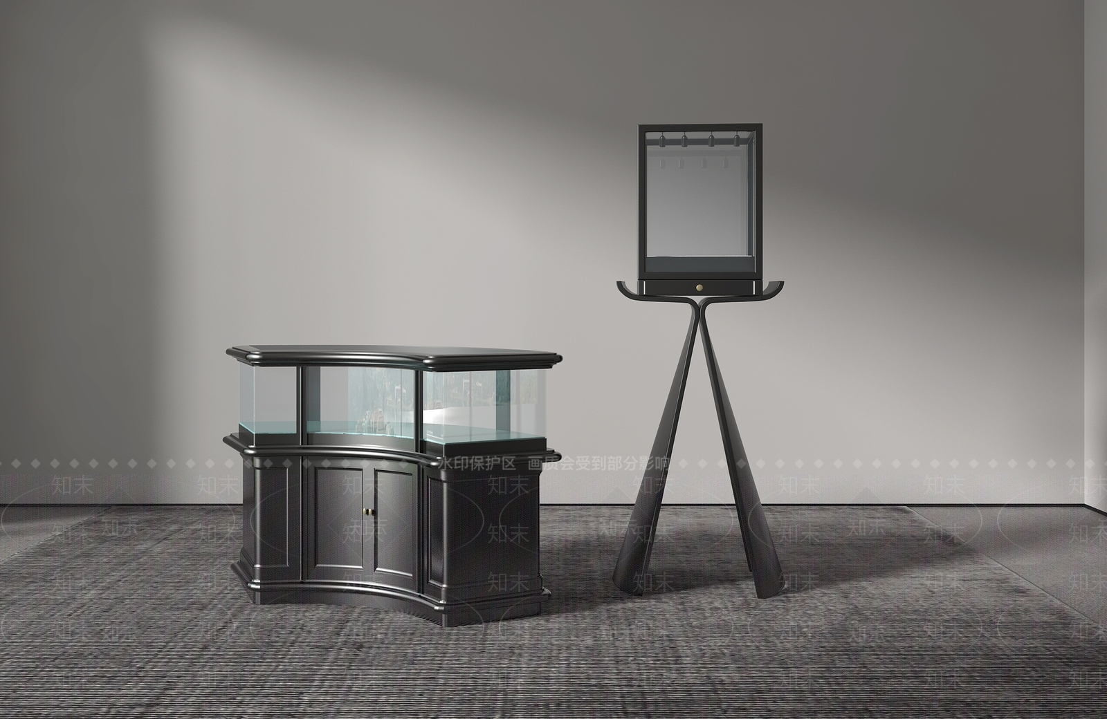 欧式轻奢首饰柜3D模型下载【ID:1189211349】