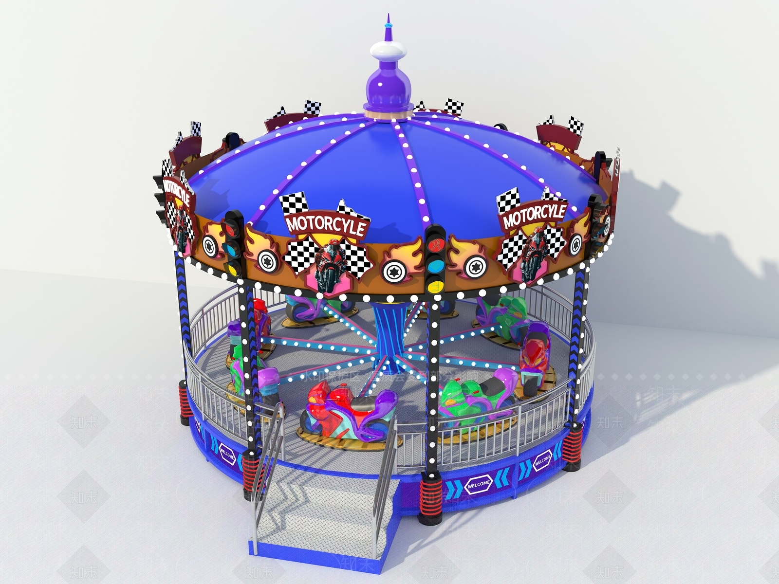 游乐设施SU模型下载【ID:1189211460】