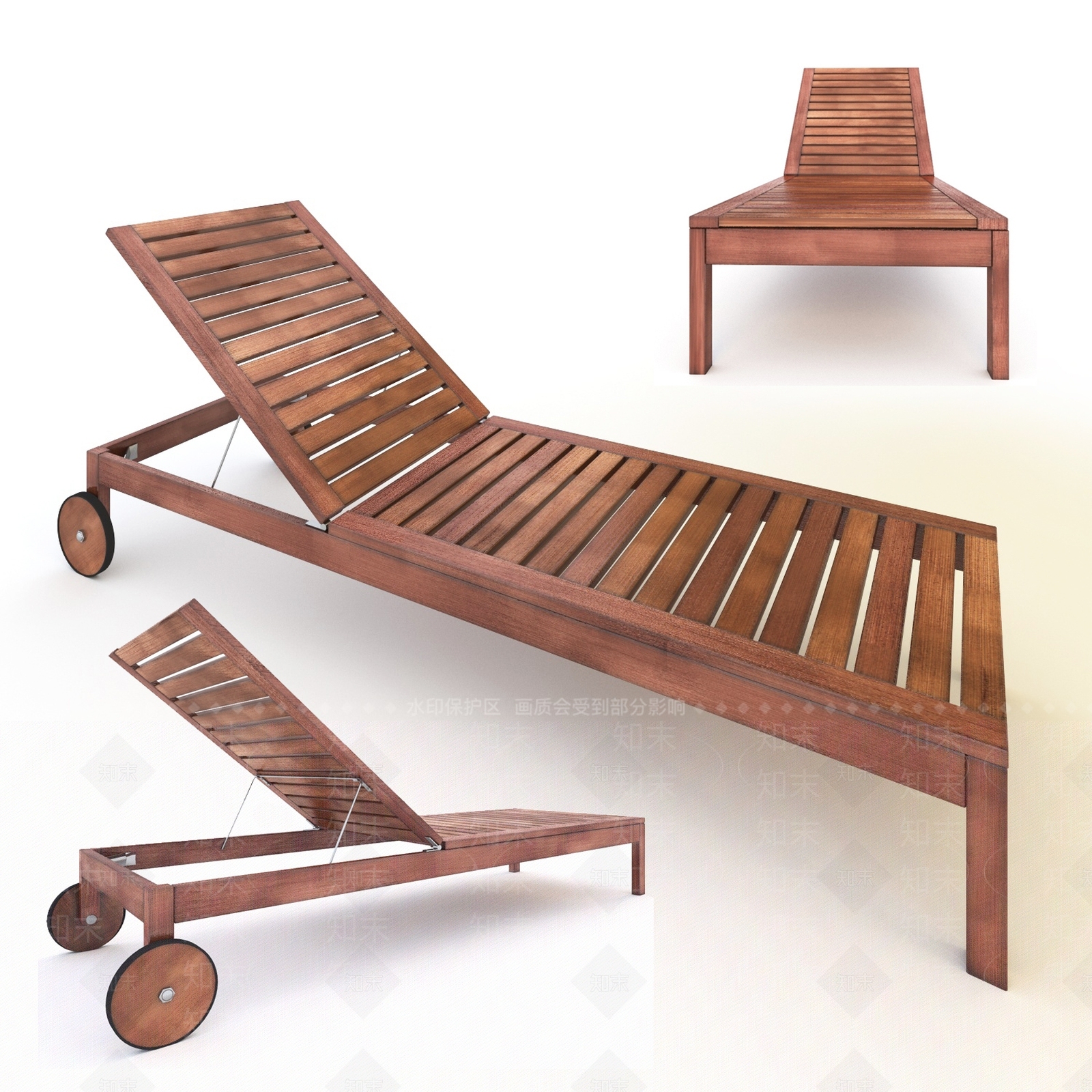 现代躺椅3D模型下载【ID:1189211670】