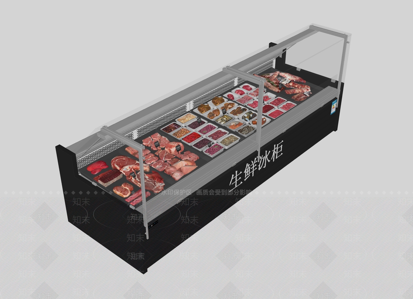 冰柜SU模型下载【ID:1189213185】